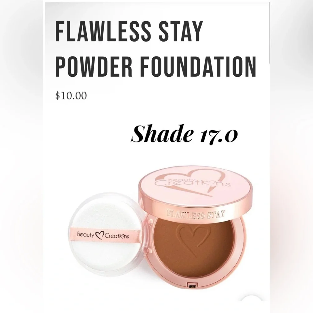 💄New! 3 Beauty Creations Flawless PowderFoundation Deep Bundle